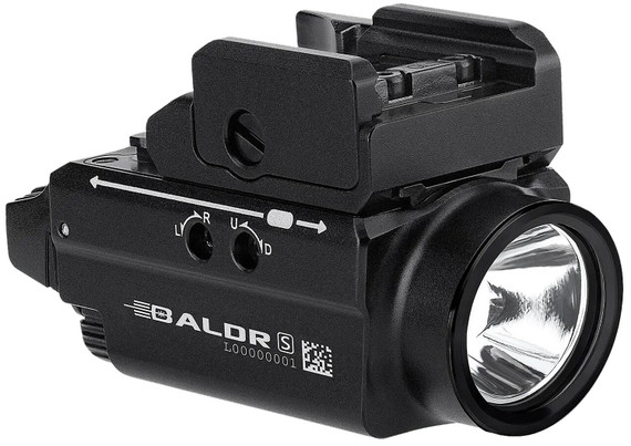 Olightstore Usa Inc BALDRSBLBK Baldr S BL Black Anodized 100/300/800 Lumens White LED Blue Laser