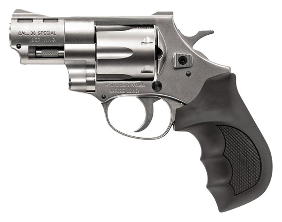 Weihrauch Guns 770127 Windicator 357 Mag 6rd Shot 2 in Nickel Steel Barrel & Cylinder w/Aluminum Frame Black Rubber Grip , Revolver