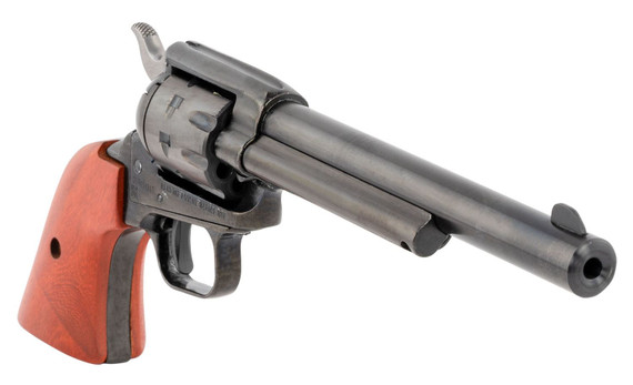 Heritage Mfg RR22999MB6 Rough Rider 22 LR 22 WMR 9 Shot, 6.50 in Black Steel Barrel, Black Zinc Alloy Frame, Black Cylinder, Cocobolo Grip, Hammer/Thumb Safety, Exposed Hammer , Revolver