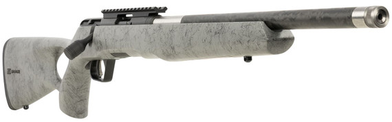 Savage 70518 B Series TimberLite 22 WMR 10+1 18 Carbon Fiber Threaded Barrel, Matte Black Pic Rail Carbon Steel Receiver, Gray w/Black Webbing Fixed Thumbhole Synthetic Stock, Rimfire Rifle