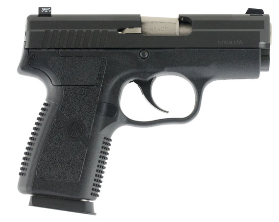 Kahr Arms PM4544N PM 45 ACP Caliber 3.20 in Stainless Barrel 5+1/6+1, Black, TruGlo Night Sights, Pistol