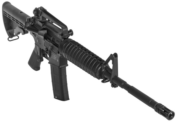Smith & Wesson LE 311000 M&P15 with Carry Handle Semi-Automatic 223 Remington/5.56 NATO 16 in 30+1 6-Position Black Stk Black