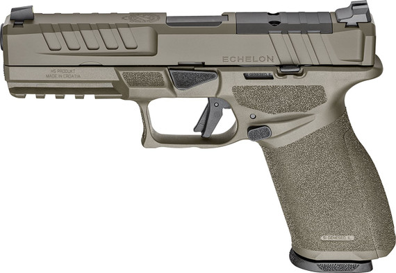 Springfield Armory EC9459GU Echelon Medium Frame 9mm Luger 20+1 4.50 Black Melonite Steel Barrel, OD Green Cerakote Optic Ready/Serrated Steel Slide & Poly Frame w/Pic Rail, Textured Grip, Pistol