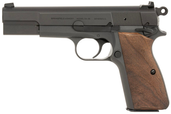Springfield Armory HP9201PKG SA-35 Gear Up Pkg 9mm Luger 15+1 4.70 Stainless Steel Barrel, Matte Blued Serrated Carbon Steel Slide & Frame w/Beavertail, Checkered Walnut Grip, 4 Magazines & Pistol Case, Pistol
