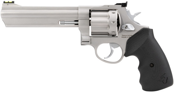 Taurus 2-608069CMP 608 Competition 357 Mag/38 Special +P 8rd 6 Matte Stainless Steel Barrel, Cylinder & Frame, Black Finger Grooved Grip, Transfer Bar Safety, Exposed Hammer, Revolver