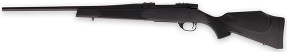 Weatherby VYT243NR0T Vanguard Synthetic Compact 243 Win 5+1 20 Matte Blued #1 Threaded Barrel, Matte Blued Drilled & Tapped Steel Receiver, Black Adj Synthetic Stock, Rifle