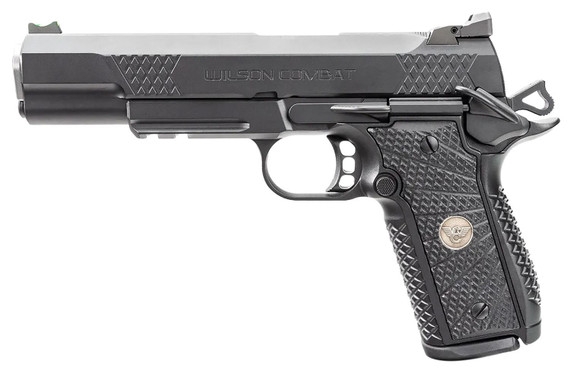Wilson Combat 2EDCXLPR9 EDC X9 2.0 Compact Frame 9mm Luger 15+1 5 Steel Barrel, Black Armor-Tuff Serrated Stainless Steel Slide, Aluminum Frame w/Pic Rail, Black G10 Starburst Grip, Pistol