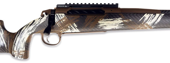 Weatherby 3WACT7MMPR4B 307 Alpine CT Full Size 7mm PRC 3+1 24 Carbon Fiber BSF Threaded Barrel, Chocolate Brown Cerakote Pic Rail Receiver, Fixed Peak 44 Bastion WYO Brown w/Backpack Brushed Accents Carbon Fiber Stock, Rifle
