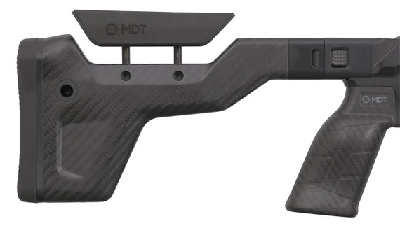 Weatherby 3WAMC280AR4B 307 Alpine MDT Carbon 280 Ackley Improved 3+1 22 Carbon Fiber BSF Threaded Barrel, Carbon Gray Cerakote Pic Rail Steel Receiver, Arca Rail Forend, MDT HNT26 Black Carbon Fiber Stock & Black Carbon Fiber Grip, Rifle