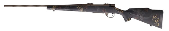 Weatherby VTA257WR4T Vanguard Talus Full Size 257 Wthby Mag 3+1 24 Patriot Brown Cerakote #2 Fluted/Threaded Barrel & Drilled & Tapped Steel Receiver, Black w/Rust Brown, Smoke & Stone Sponge Monte Carlo Synthetic Stock, Rifle