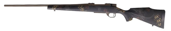 Weatherby VTA300NR4T Vanguard Talus Full Size 300 Win Mag 3+1 24 in Patriot Brown Cerakote #2 Fluted/Threaded Barrel & Steel Receiver, Black w/Rust Brown, Smoke & Stone Sponge Monte Carlo Synthetic Stock, Rifle