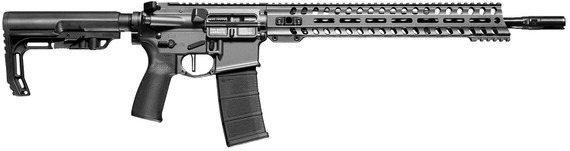 POF 01645 Minuteman DI 5.56 NATO 30+1 16.50" Black Nitride Match Grade Threaded BBL, Tungsten Cerakote Alum Rcvr w/Pic Rail, M-LOK Handguard, MFT Minimalist Black Synthetic Stock & MFT Engage V2 Grip,Tactical Rifles