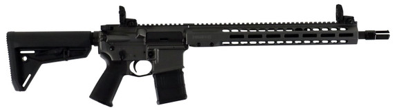 Barrett 17121 REC7 DI Carbine 5.56x45mm NATO 30+1 16 Barrel, Tungsten Gray Cerakote Finished Anodized 7075-T6 Aluminum Upper & Lower Receiver, Magpul Furniture, Radian Raptor Ambi Charging Handle, ALG Defense Trigger, Optics Ready, Rifle