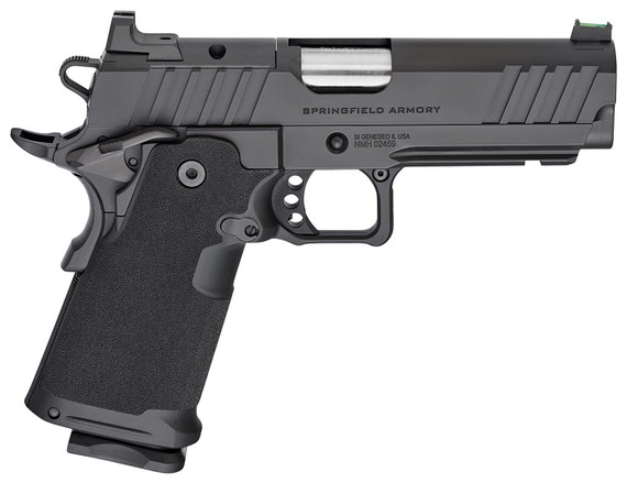 Springfield PH9117AOS 1911 DS Prodigy Compact 9mm Luger 20+1 4.25" Stainless Match Grade Bull BBL, Black Cerakote Carbon Steel Optic Ready/Serr Slide, Black Cerakote Steel Frame w/Beavertail & Pic Rail, Black Polymer Grip,Pistol