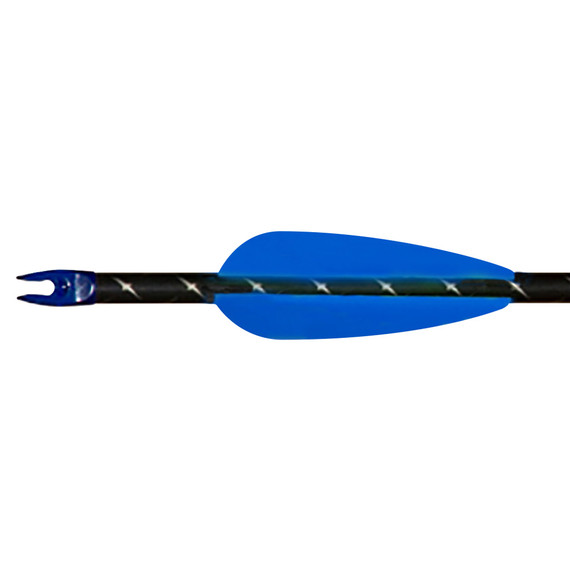 AAE Elite Plastifletch Vanes Blue 2375 in 100 pk EPA23BL100