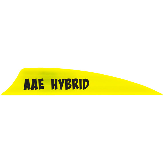 AAE Hybrid 20 Vanes Yellow 195 in Shield Cut 100 pk HY20YE100