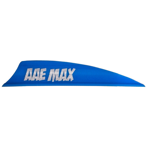 AAE Plastifletch Max Vanes Blue 2 in Shield 100 pk PMA20BL100