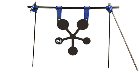 Action Target AT-132 PT Multi Star Gong Kit Black AR500 Steel