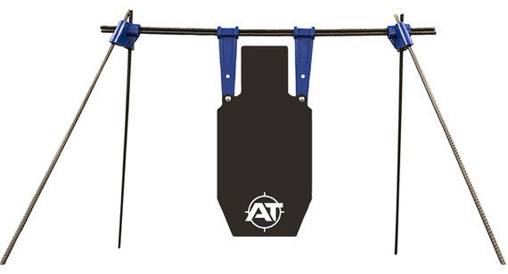 Action Target AT-135 PT IPSC Torso Gong Kit Black AR500 Steel