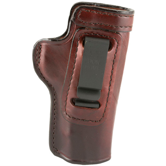 Don Hume H715M Clip-On Holster, Inside The Pant, Fits Colt Commander With 4.25 in Barrel, Right Hand, Brown Leather J168023R
