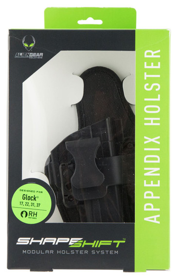 Alien Gear SSAP0197RH ShapeShift Appendix Carry Holster Springfield XDM 3.8 Compact Injection Molded Polymer Black