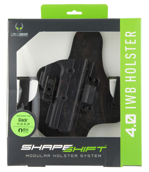 Alien Gear SSIW0882RHXX 4.0 IWB Holster S&W M&P Shield 2.0 9mm Injection Molded Polymer Black