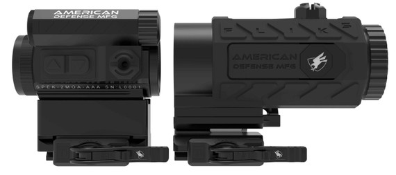 American Defense Mfg RDT1CO5X Duo 5 5x 2 MOA Red Dot
