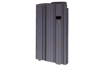 Ammunition Storage Components Magazine, 223 Rem, Fits AR-15, 10Rd Capacity with 20Rd Body, Stainless, Black. 223-20RD-L-10RD-SS