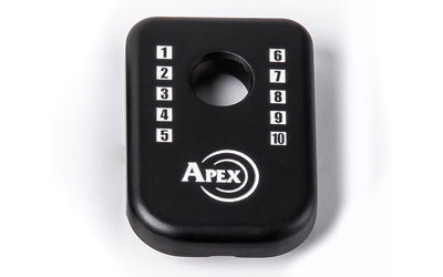 Apex Tactical Specialties J-Plate basepad 102-135, Base Plate for Magpul Glock Mags, Black, 102-135