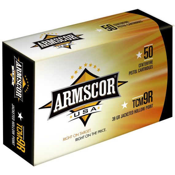 Armscor 22TCM9R, 39 Grain, Jacketed Hollow Point, 50 Round Box FAC22TCMNR-1N