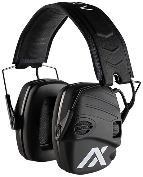 Axil LLC TRACKR-BS Tracker Electronic Muff Over the Head Style with Black Ear Cups/Headband, 25dB, Hybrid Sound Technology & is Sweat/Water Resistant for Adults 1 Pair