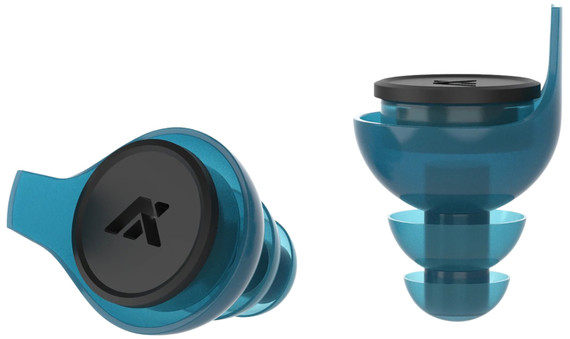 Axil LLC XPR-SBM/L XP Reactor In The Ear Plugs with Blue Finish & 5dB or 33dB for Adults 1 Pair Includes M/L Ear Tips & Carry Case
