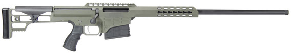 Barrett Model 98B Fieldcraft Rifle System 14832,7mm Rem Mag, 24 in Light Barrel, Bolt Action, Adj Stock, Adj Match Trigger, OD Green Cerakote Finish, 10 Rd