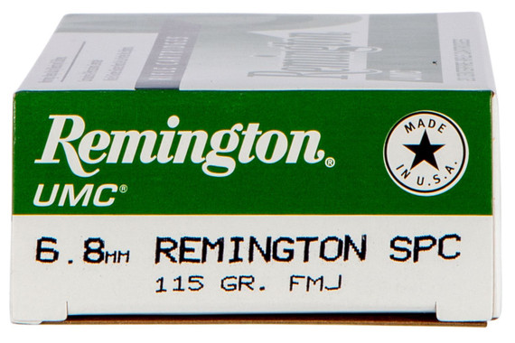 Remington 24035 UMC 6.8mmRemSPC 115gr Full Metal Jacket 20 Per Box/10 Case Centerfire, Rifle Ammunition