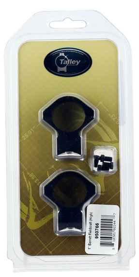 Barrett Talley 2-Piece Scope Mounts, Fieldcraft , 1 in Rings High, Black | 16852