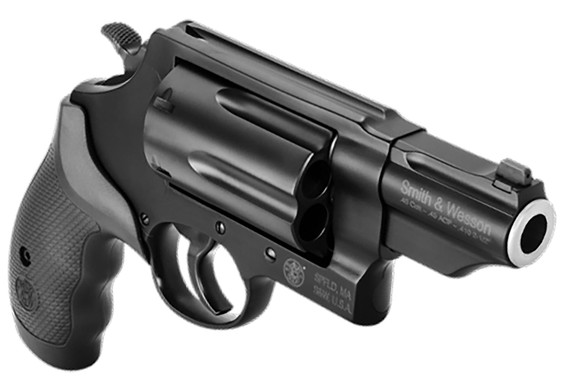 Smith & Wesson 162410 Governor *MA Compliant 45 Colt (LC) Or 2.50 in 410 Gauge, 2.75 in Black Barrel, 6rd Black PVD Cylinder, Black Scandium Alloy Z-Frame, Polymer Grip , Revolver