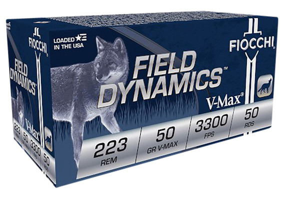 Fiocchi 223 Remington Rifle Ammunition 223HVA50