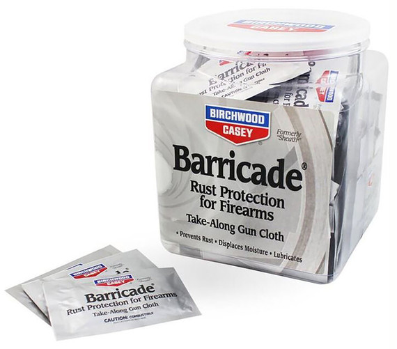 Birchwood Casey 33170 Barricade Take Along Wipes Bowl 100 Per Pkg