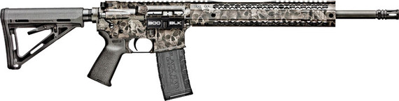 Black Rain Spec+ Crypt Rifle 300Blk 16 in Black Skulls 30Rd BRO-CRYPT-300BLK-BLK