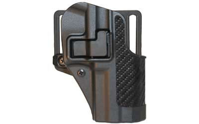 Blackhawk 410029BKR CQC SERPA Belt Holster Right Hand Black Carbon Fiber Taurus 24/7 Gen 1 Belt Loop and Paddle