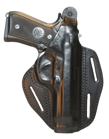 Blackhawk 420015BNR Pancake 3-Slot Brown Leather Springfield XD 4 in Right Hand