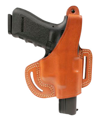 Blackhawk 421128BNR Belt Slide with Thumb Brake Brown Leather OWB S&W M&P Right Hand