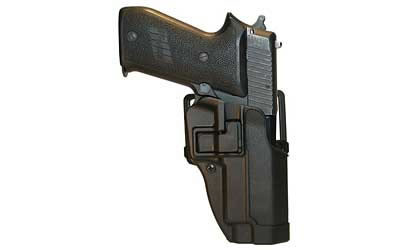 BlackHawk CQC SERPA Holster With Belt and Paddle Attachment, Fits SigPro 2022, Left Hand, Black 410508BK-L