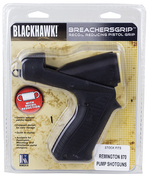 Blackhawk K02200C BreachersGrip Pistol Grip Stk Moss 88/500/535/590/835 Poly Blk