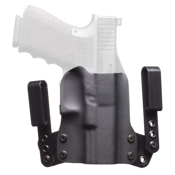 BlackPoint Tactical Mini Wing IWB Holster, Fits S&W M&P Shield Plus, Right Hand, Adjustable Cant, Black 158490