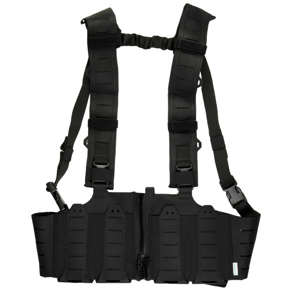 Blue Force Gear 10 Speed Chest Rig MM-TSP-CHESTRIG-M4-01-, Fits (4) M4/AR-15 Mags, Cordura Construction, Black MM-TSP-CHESTRIG-M4-01-BK