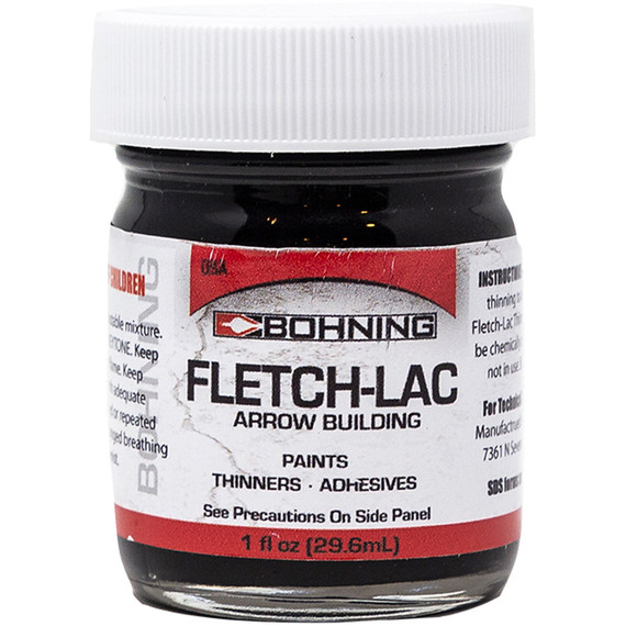 Bohning Fletch-Lac Paint Gloss Black 1 oz 1412BK
