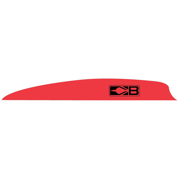 Bohning Zen Vanes Neon Red 4 in 100 pk 101048NR4