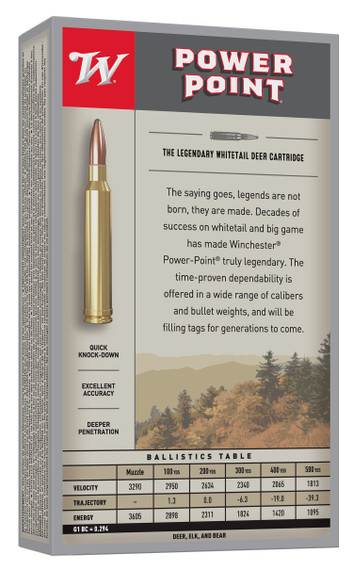 Winchester X30WM1 Power-Point 300WinMag 150gr 20 Per Box/10 Case Centerfire, Rifle Ammunition