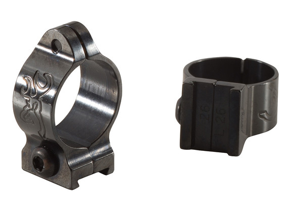 Browning 12342 Scope Ring Set Accepts up to 56mm High 1 in Diameter Gloss Blk